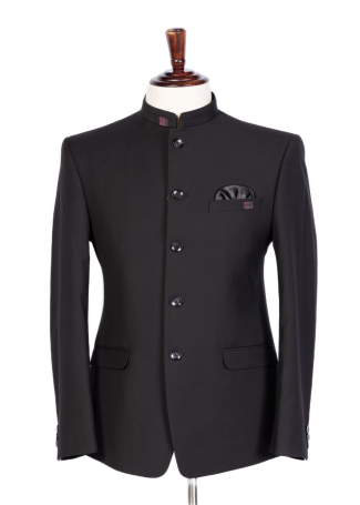 Classic Matte Black Jodhpuri Bandhgala for Men