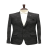 Black Printed SeerSucker Blazer for Men
