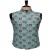 Aqua Mosaic Printed Nehru Jacket for Men
