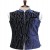 Royal Blue Abstract Zipper Waistcoat for Men [Bomber Jacket]