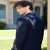 Luxury Navy Blue Tuxedo with Embroidery Detailing for Men