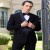 Black Velvet Opulent Hand-Embroidered Tuxedo for Men