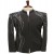 Midnight Black Fluid-Embroidered Bomber Jodhpuri for Men
