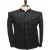Black Floral-Lace Hand-Embroidered Jodhpuri for Men